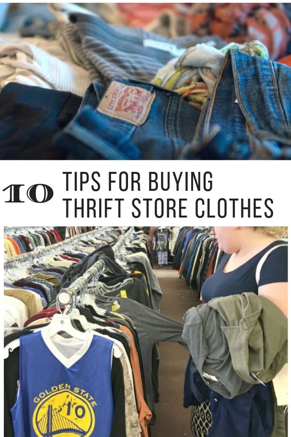 Buying clothes from the thrift store can save you tons of money. Here are 10 tips to get you started. These thrifting tips will save you both time and money while shopping at thrift stores. #thriftstoretips #ducttapeanddenim #usedclothes #thriftedclothes #thriftstoreclothes #thriftedfashion  #thrifting #thrifted #thriftstore #thriftstorefinds #cheapclothes #clothingbudget #savemoney #savemoneyonclothes #budget #budgettips #savingmoney #moneysavingtips Brands To Look For When Thrifting, Tips For Thrifting, Thrift Clothes Outfits, Thrift Store Fashion Outfits, Reselling Thrift Store Finds, Thrift Flipping, Thrift Shopping With Friends, Thrift Tips, Thrifting Clothes