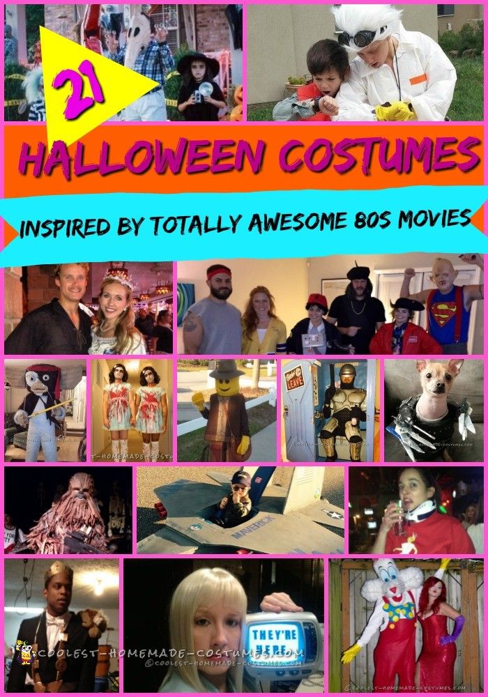 halloween costumes inspired by totally awesome 80's movies and the ...