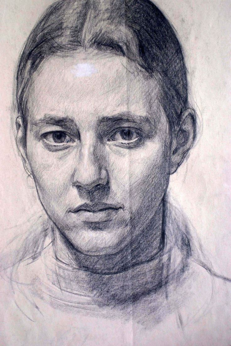 a pencil drawing of a man's face