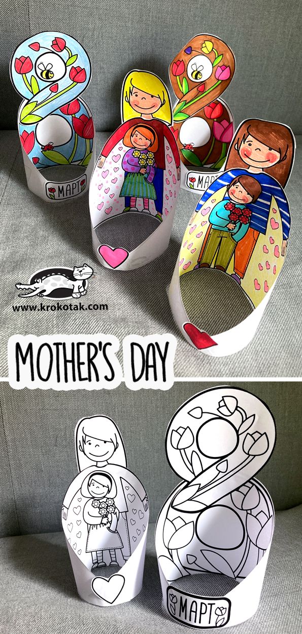 mother's day crafts for kids to make with paper cups and pencils on the couch