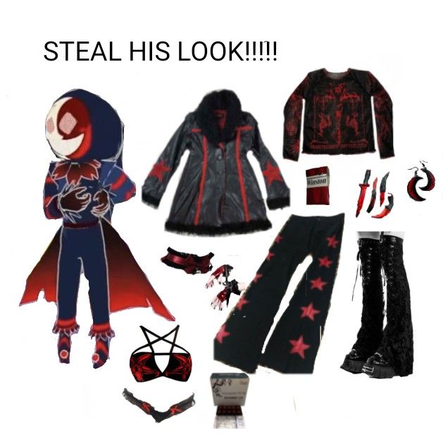 Sun And Moon Themed Outfits, Fnaf Security Breach Sun And Moon Cosplay, Moondrop Outfit Ideas, Sams Bloodmoon, Sun And Moon Outfit, Bloodmoon Tsams, Therian Types, Fnaf Clothes, Bloodmoon Sams