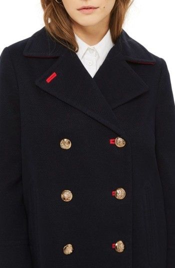 Peacoat Womens Outfit, Peacoats For Women, Peacoat Women, Peacoat Womens, Womens Outfit, Peacoats, Elegant Fall, Navy Jacket, Fall Winter Outfits