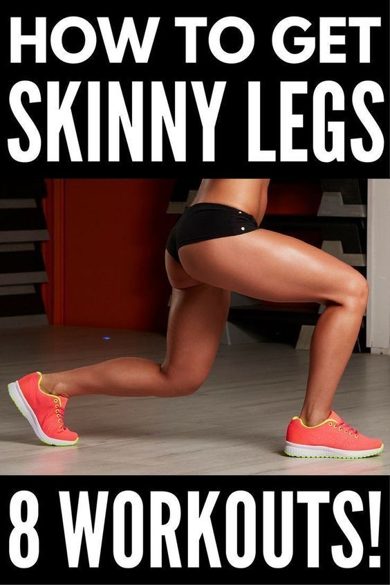 8 Slimming Leg Workouts You Can Do Anywhere | Want to know how to get skinny legs fast? You’re in luck! Whether you like to workout at the gym or at home, we’ve got 8 no equipment workout videos for women to help you tighten and tone your inner and outer thighs and get sexy, skinny legs. Perfect for beginners, runners, and everyone in between, we’ve even included a 30-day thigh slimming challenge to keep you motivated! #legworkout #legsfordays #weightloss #workout #burnfat Inner Leg Workout, Workout Videos For Women, Fitness Meals, Equipment Workout, Workout At The Gym, Leg Workout At Home, Leg Workouts, Mental Training, Thigh Exercises