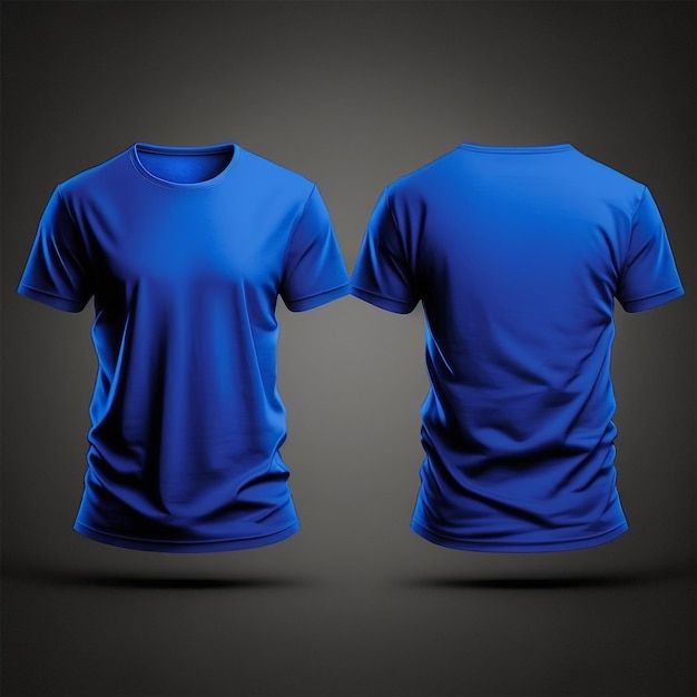 Mockup of a blank royal blue tshirt fron... | Premium Photo #Freepik #photo #dress-shirt #white-jersey #shirt #blue-shirt Plain Tee Shirts, Royal Blue Shirts, Royal Blue T Shirt, Polo Shirt Design, Free Photo Frames, Jersey Vintage, T Shirt Png, Blank T Shirts, Clothing Mockup