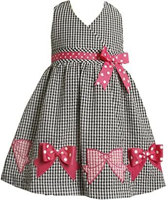 Bonnie Jean Little Girls' Black and White Check Sundress Baby Pageant Dresses, Sundress Black, Sewing Kids Clothes, Girl Dress Patterns, Bonnie Jean, Patterned Jeans, Toddler Girl Style, Pink Bows, Frocks For Girls