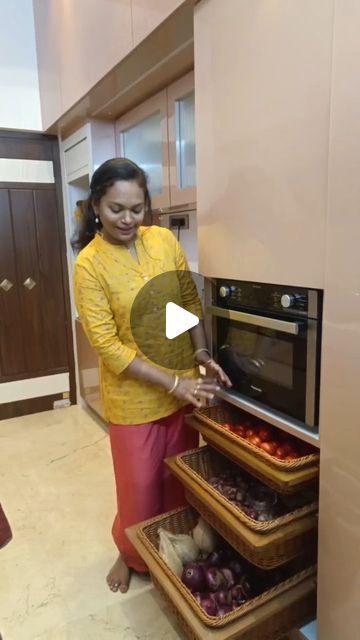 Gowri Selvaraj on Instagram: "‼️🤯புது வீ�ட்டு 3 Layer காய் கூடை ‼️🤯" Kitchen Cabinet Design, Cabinet Design, Instagram, Design