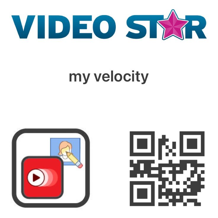 the video star logo and qr code for my velocity, which has been