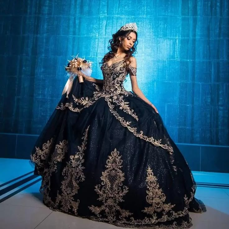 Navy Blue Quinceanera Dresses, Blue Quince Dress, Princess Quinceanera Dresses, Royal Blue Quinceanera Dresses, Quinceanera Dresses Mexican, Black Quinceanera Dresses, Quinceanera Dresses Gold, Mexican Quinceanera Dresses, Quinceanera Themes Dresses