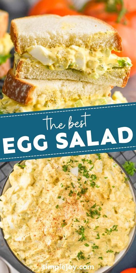 the best egg salad is made with fresh eggs, cheese and parmesan bread