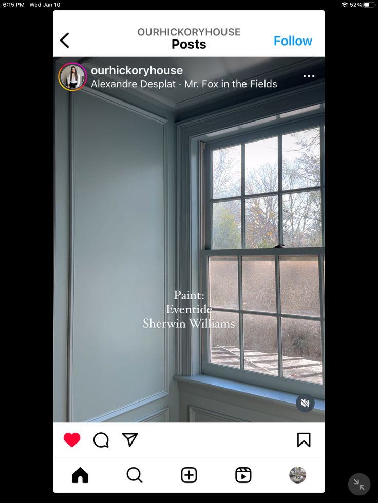 an instagramted photo of a window with the caption out