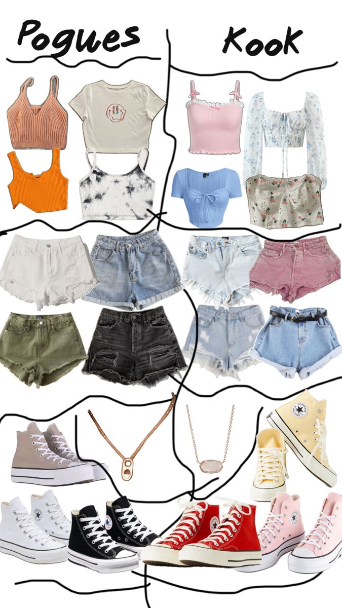 Pogue or kook? Which one would you choose? Vsco Clothes Aesthetic, Kook Obx Outfits, Outer Banks Inspired Outfits For School, Outerbanks Style Clothes, Kiara From Outer Banks Outfits, Kook Style Outer Banks, How To Dress Like Sarah Cameron, Pogue Outfits Ideas, Pogue Vs Kook Outfits