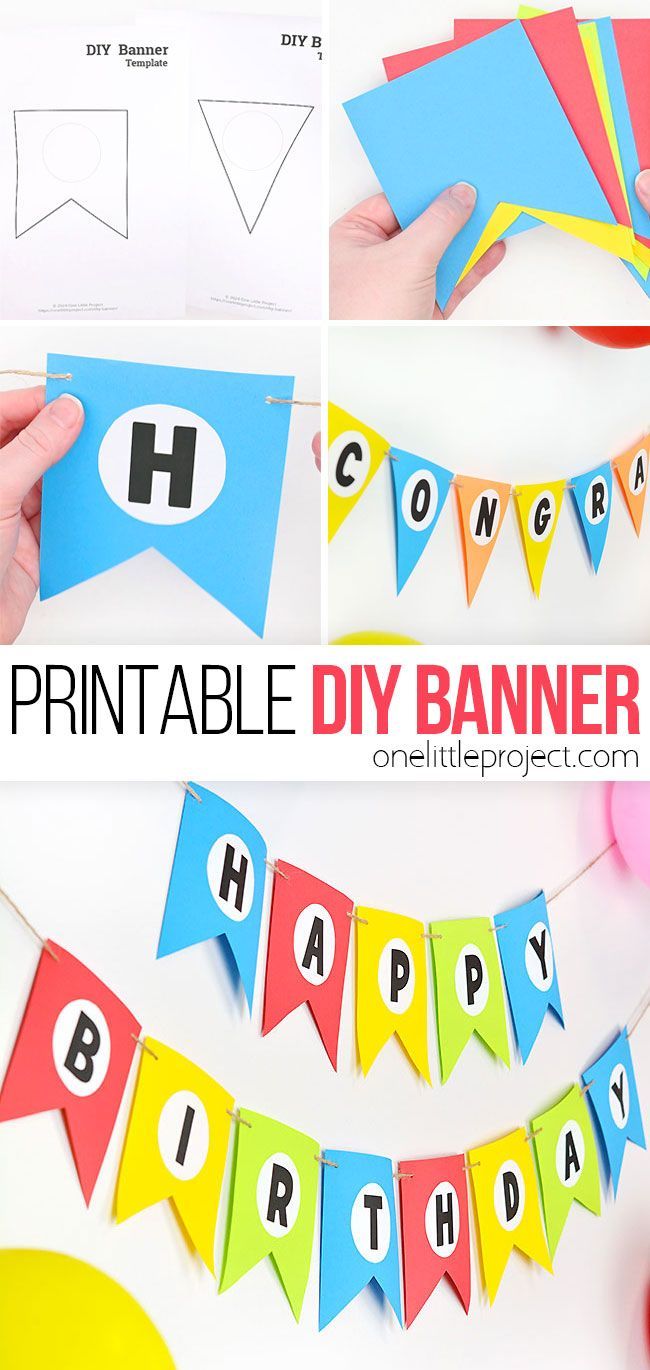 printable diy banner for kids to make