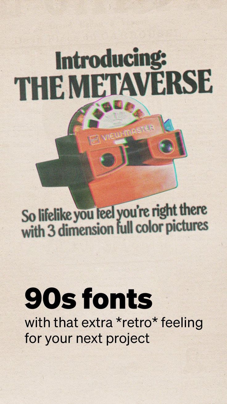 an advertisement for the metaverse camera, with text that reads'so like you feel you're right there with 3 dimensional full color pictures