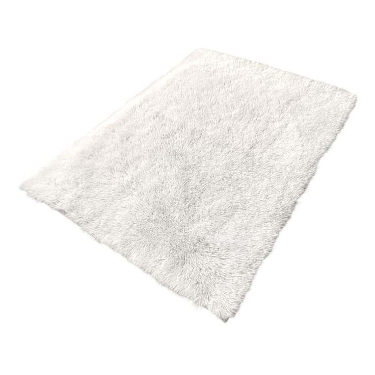 a white rug on a white background