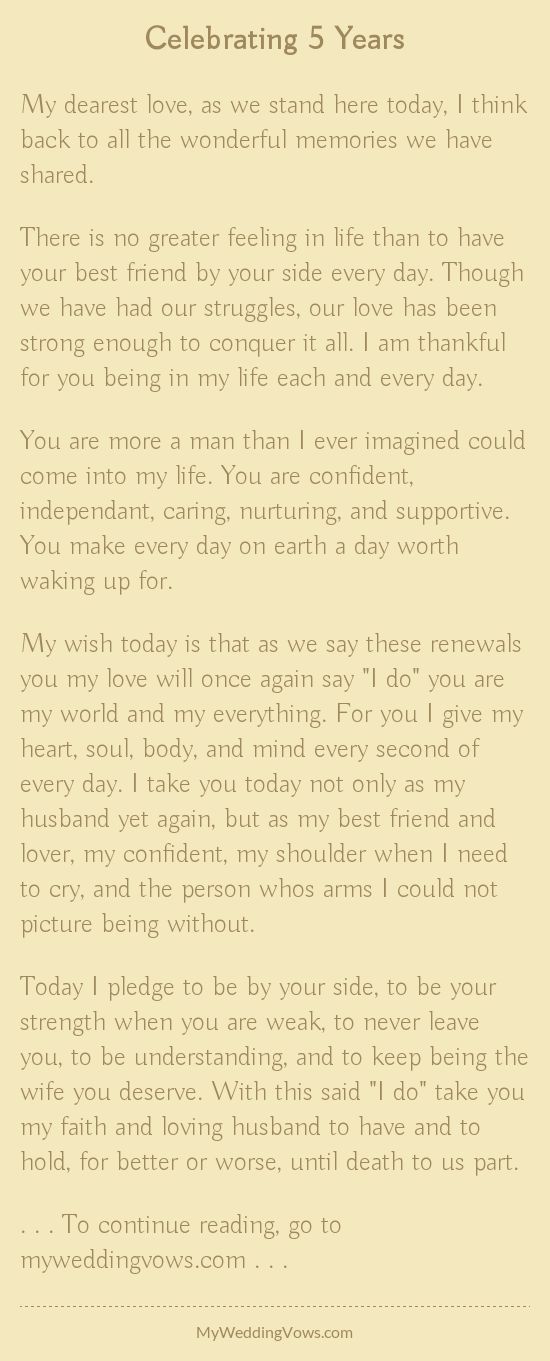 My dearest love, as we stand here today, I think back to all the wonderful memories we have shared. There is no greater feeling in life than to have your best friend by your side every day. Though we have had our struggles, our love has been strong... 5 Year Anniversary Quotes, Dominican Vacation, Recommitment Ceremony, Anniversary Sentiments, Icelandic Wedding, Marriage Blessing, Vows Ideas, Marriage Anniversary Quotes, Renewal Vows