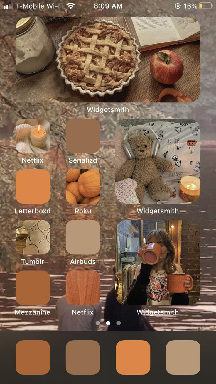 the color palette is orange and brown