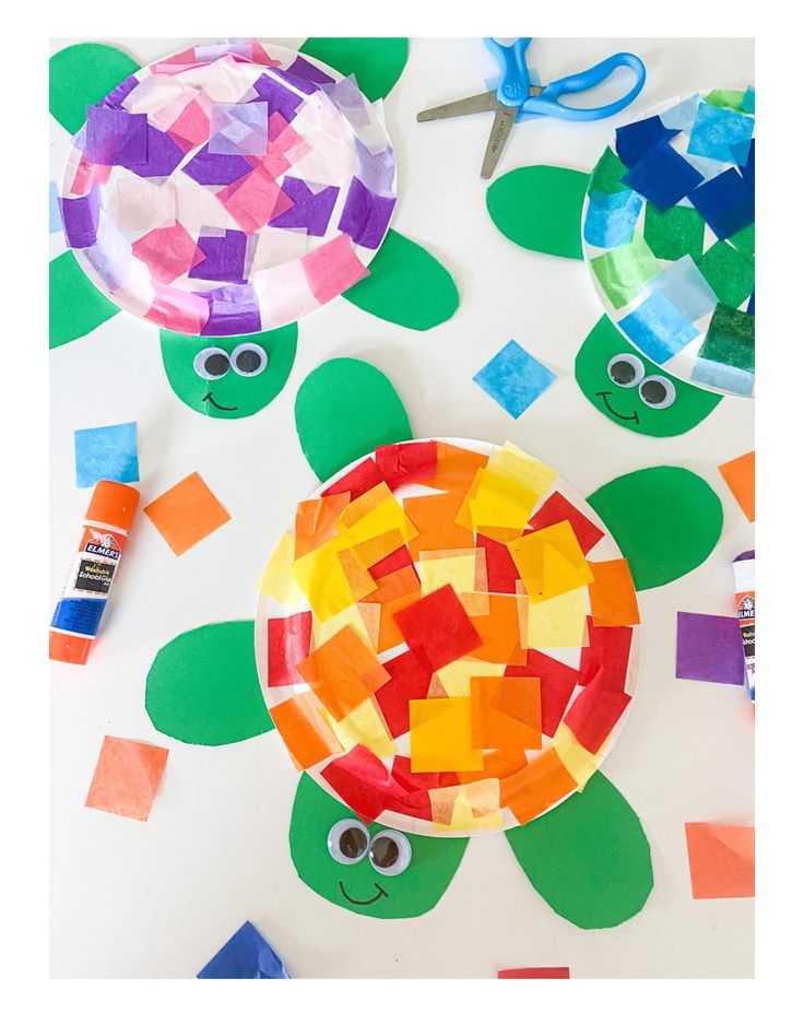 paper plate turtle craft for kids to make