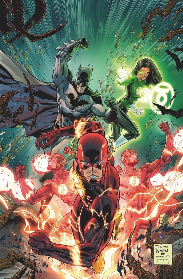 Flash, Batman & Jessica Cruz. Flash And Batman, Justice League 2, Jason Fabok, Dc Comics Heroes, Univers Dc, Arte Dc Comics, Dc Comics Artwork, Detective Comics, Dc Characters