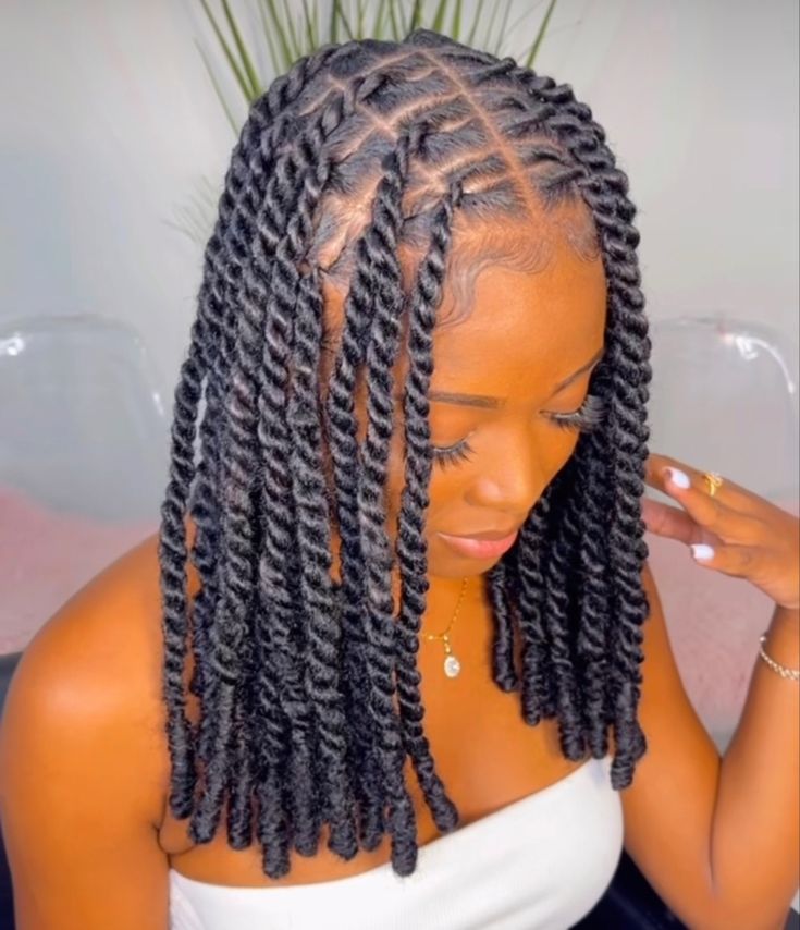 Twists Hairstyles For Black Women Natural Hair, Double Strand Twist Hairstyles Black Women, Winter Fashion 2023 Black Women, Natural Hair Twists Black Women, Short Sengelese Twist Styles, New Twist Hairstyles, 2023 Hair Styles For Black Women, Two Strand Braids Black Women, Shirt Passion Twist