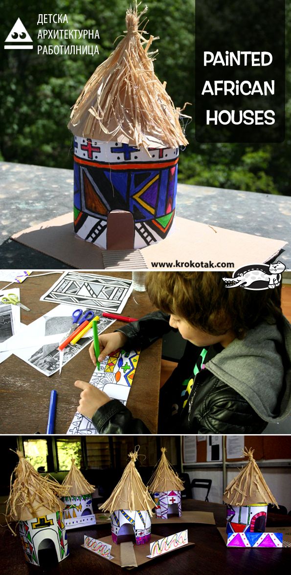 an image of paper houses made out of cardboard