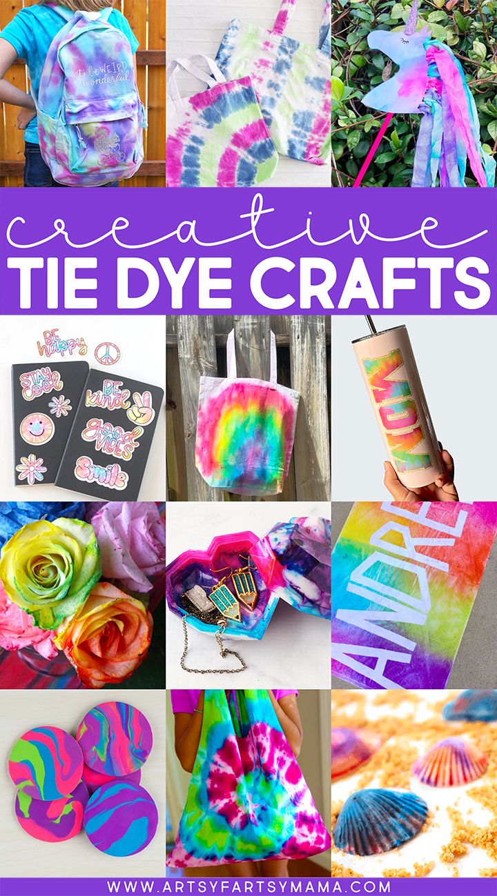 tie - dye crafts for kids to make and sell at the store or on sale