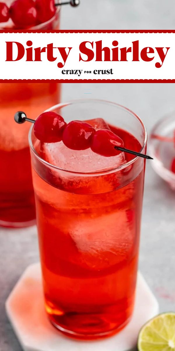 This Dirty Shirley recipe is an adult version of the classic drink. If you love a traditional Shirley Temple but want it to be a little extra add vodka fro an adult twist! Sherly Temple Drink, Shirley Temple Drink Alcoholic, Alcoholic Shirley Temple, Dirty Shirley Recipe, Ginger Ale Drinks, Shirley Temple Drink, Best Mixed Drinks, Fizzy Drink, Vanilla Vodka