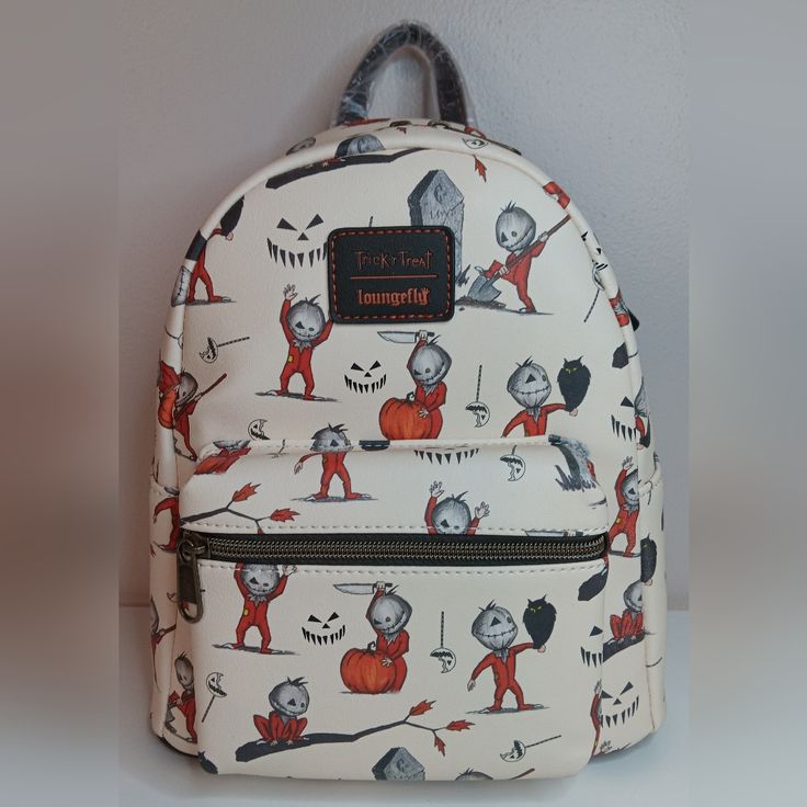 New Loungefly Trick Or Treat, Sam Mini Backpack. Please Check Pictures, Thank You. White Backpack For Halloween, White Halloween Backpack For Travel, Halloween White Backpack, White Halloween-themed Travel Backpack, White Halloween Backpack, Trick Or Treat Sam, Harry Potter Purse, Pink Park, Millenial Pink