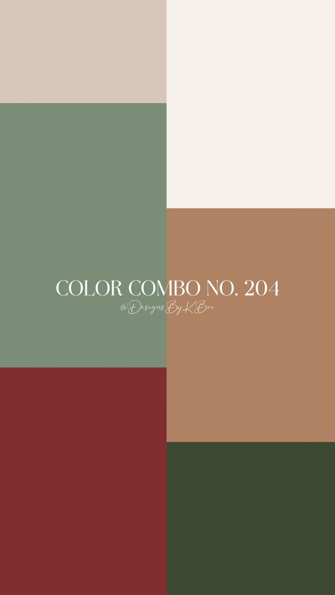 the color combo is shown in different colors and sizes, including red, brown, green,