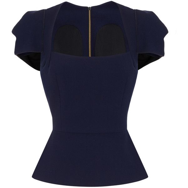 Roland Mouret Galaxy Top ($1,230) ❤ liked on Polyvore featuring tops, blouses, shirts, navy, peplum tops, blue peplum top, navy blue top, navy peplum top and shirt blouse Blue Peplum Top, Galaxy Dress, Galaxy Shirt, Peplum Shirt, Blue And White Shirt, White Shirt Blouse, Designer Top, Navy Blue Blouse, Peplum Shirts