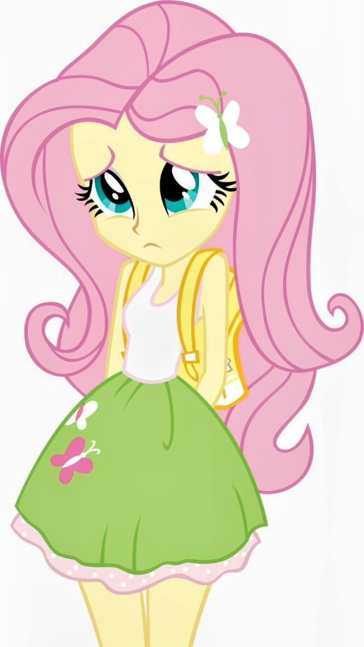 a pink pony with long hair wearing a green dress