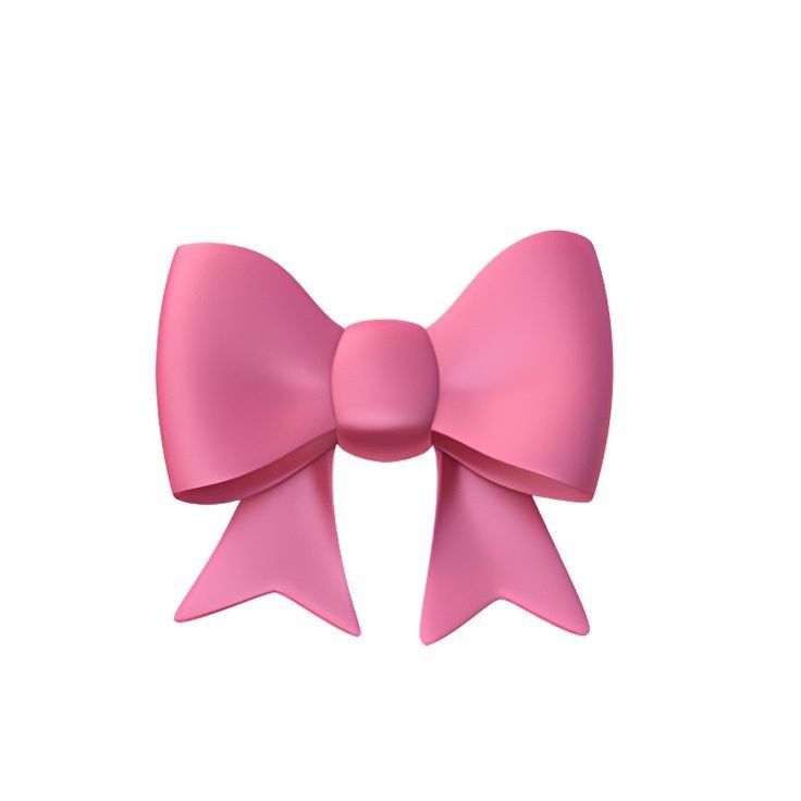 a pink bow on a pink background