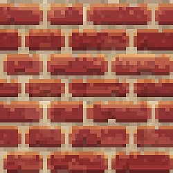 a brick wall that is made up of red bricks