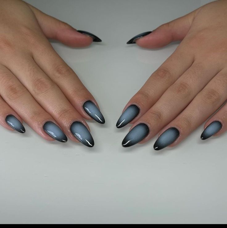 Halo Nails, Airbrush Nails, Oval Nails, Nail Inspo, Manicure, Nails