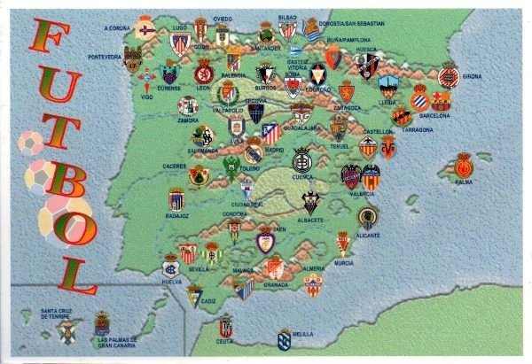 an illustrated map of portugal with all the major cities and their emblems on it