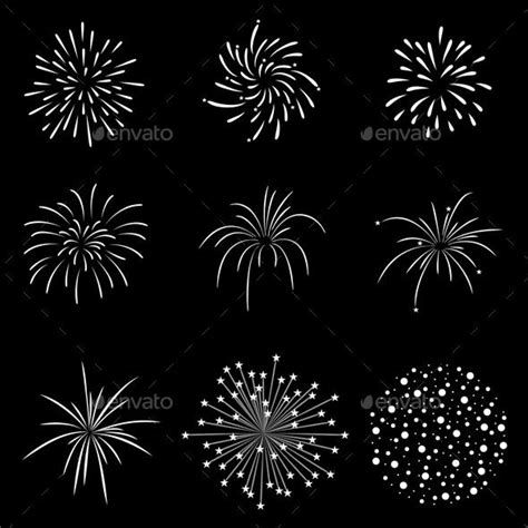 fireworks in the night sky - decorative objects objects / objects clippings on separate layers