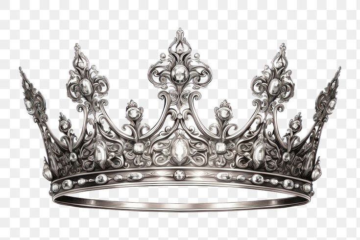 Crown Transparent Background, Tiara Png, Png Crown, Crown Illustration, Crown Images, Crown Png, Crown Drawing, Tiara Silver, Queen Png