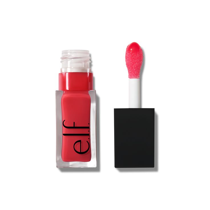 Glow Reviver Tinted Lip Oil - Red Delicious | e.l.f. Cosmetics Lipstick Ingredients, Tinted Lip Oil, Pomegranate Oil, E.l.f. Cosmetics, Natural Lip Colors, Eye Makeup Pictures, Gloss Labial, Elf Cosmetics, Eye Makeup Designs