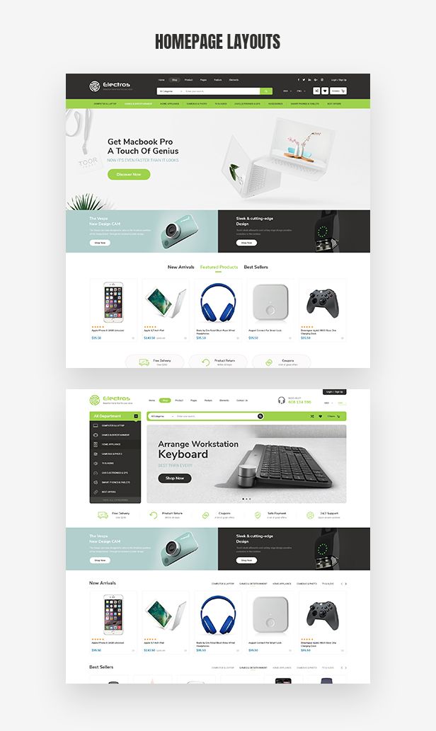 the homepage layout is clean and ready to be used in any kind of web design