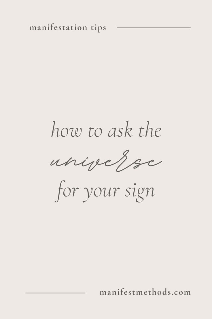 the words how to ask the answers for your sign are shown in black and white