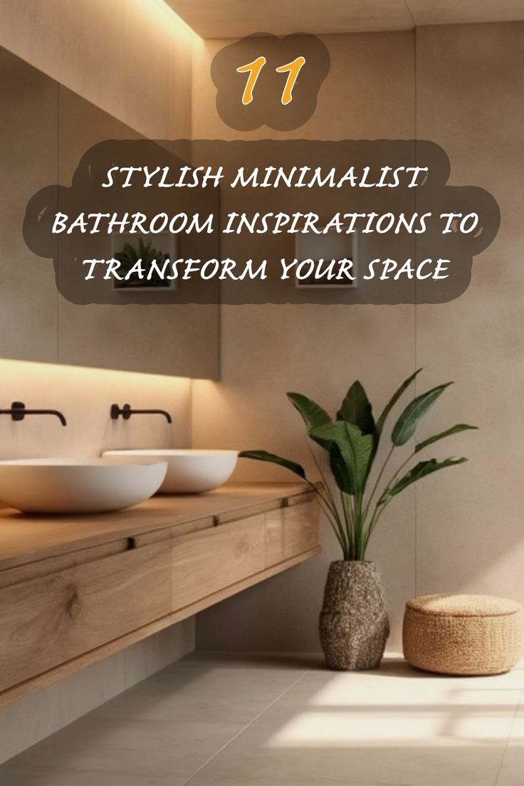 Transform your bathroom into a serene retreat with these 11 stylish minimalist designs! I love how simple elements create a calm atmosphere while maintaining functionality. From sleek countertops to natural plant accents, each idea offers a perfect blend of elegance and simplicity. Let’s explore how you can elevate your space with these inspirations! Calming Bathroom Ideas, Minimalist Bathroom Inspiration, Modern Victorian Bedroom Ideas, Natural Bathroom Design, Calming Bathroom, Modern Victorian Bedroom, Calm Atmosphere, Eclectic Dining Room, Minimalist Bathroom Design