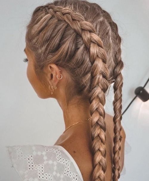 Boxer Braids Hairstyles, French Plait, Double French Braids, Dutch Braid Hairstyles, Boxer Braids, Easy Everyday Hairstyles, Plaits Hairstyles, French Braid Hairstyles, French Hair