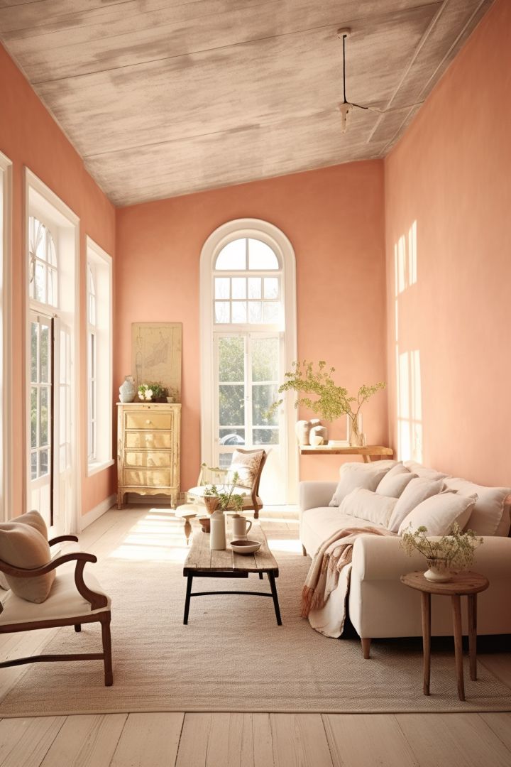 a living room filled with furniture and windows