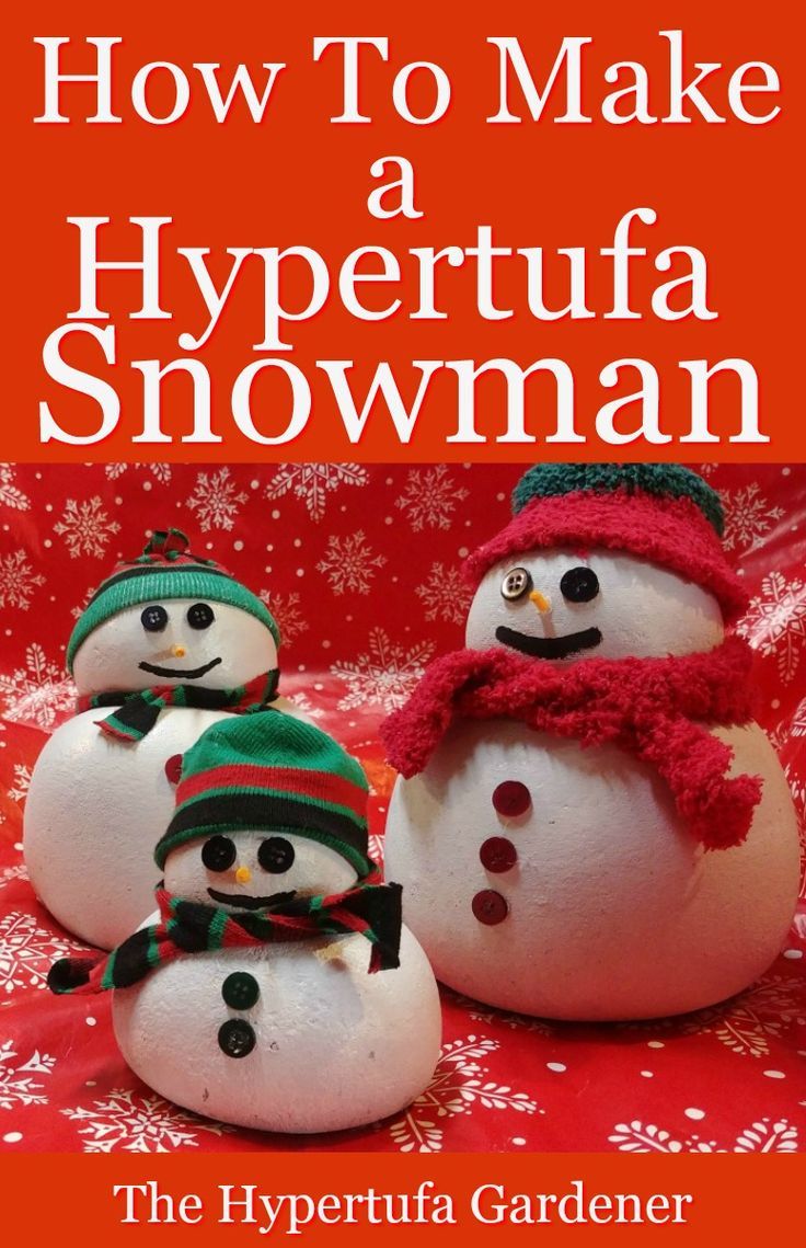 how to make a hypertufa snowman the hypertufa gardener book cover