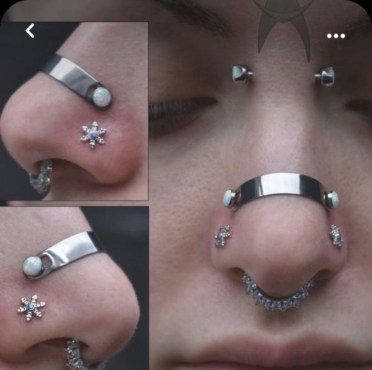 an image of a woman with piercings on her nose