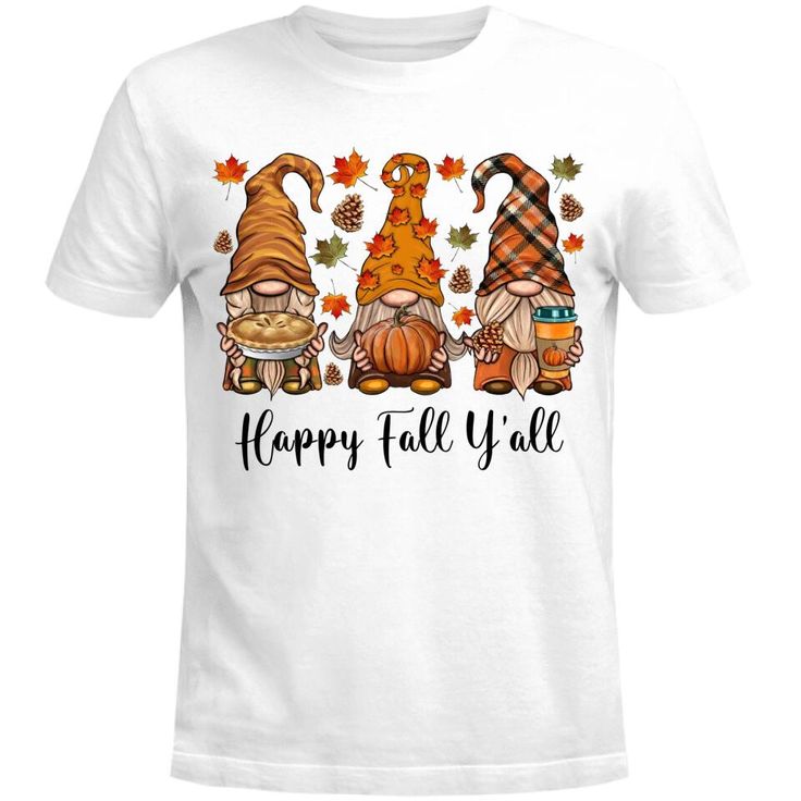 Happy Fall Y'all Gnome Leopard Pumpkin Funny Autumn Gnomes Shirt. Perfect gift idea for Birthday, Party, Vacation or Any Occasion, Holidays, Halloween, Christmas…  Designed, printed, and shipped from the United States.   This product is hand made and made on-demand.   A soft tee made to go with everything in your closet   Product Details:   This 6.0 oz ultra cotton t-shirt is a staple that would go with almost any outfit. Quarter-turned with taped neck and shoulders and a seven-eighths inch coll Autumn Gnomes, Funny Autumn, Pumpkin Funny, Leopard Pumpkin, Idea For Birthday, Happy Fall Y'all, Happy Fall, White Hoodie, Christmas Design