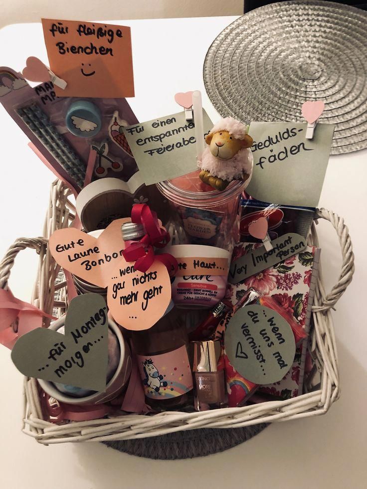 a basket filled with lots of different items