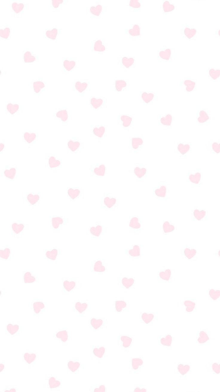 a white background with pink hearts on it