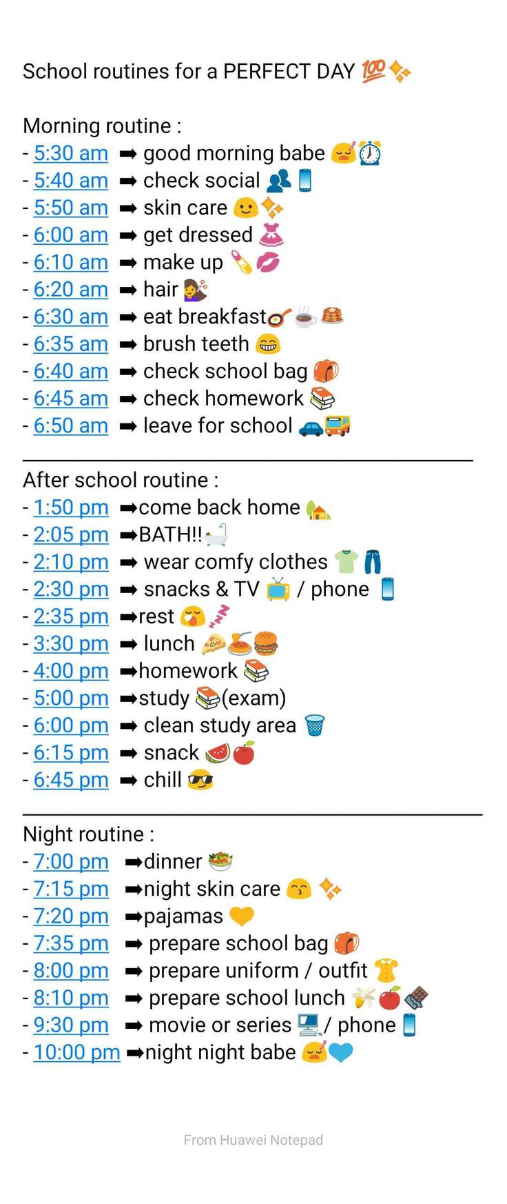 Good Routines For School, Glow Up Day Routine School, My School Routine, School List Aesthetic, Back To School Schedule For Teens, How To Increase Word Count, Good After School Routines, School Day Morning Routine, School Morning Routine List