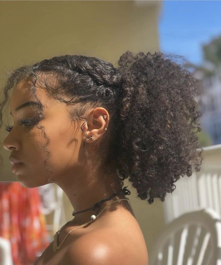 Mixed Curly Hair, Cute Curly Hairstyles, Girls Natural Hairstyles, Pelo Afro, Curly Hair Styles Easy, Hairdos For Curly Hair, Natural Curls Hairstyles, 4c Hair, Natural Hair Styles Easy