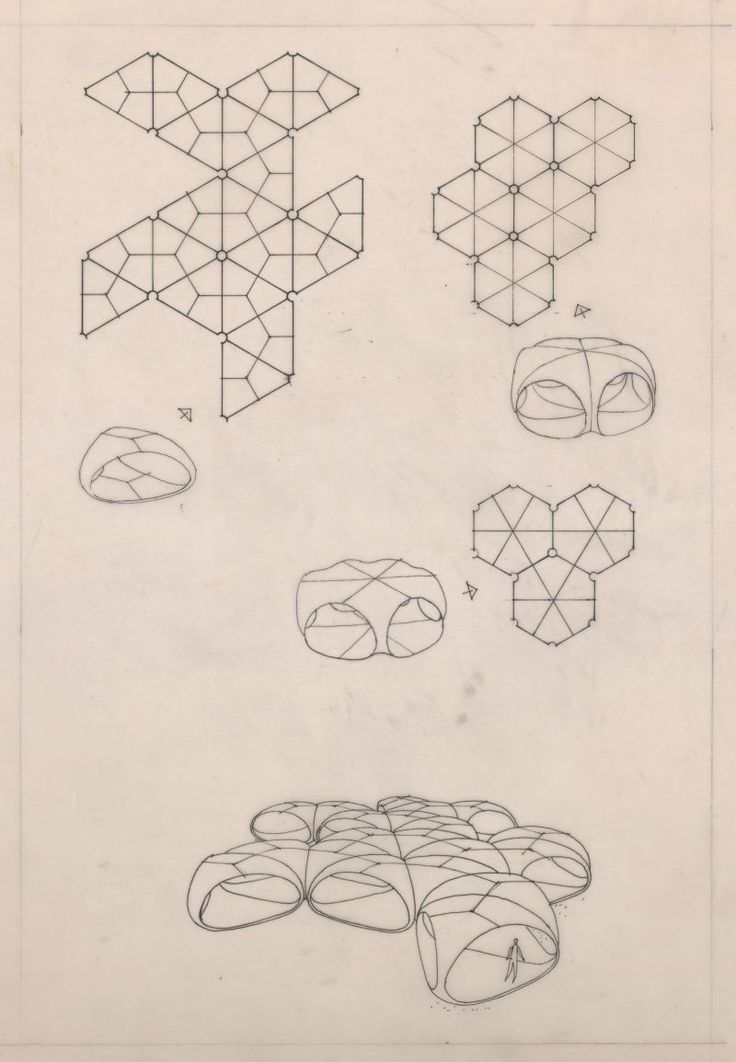 some drawings are shown with lines and shapes